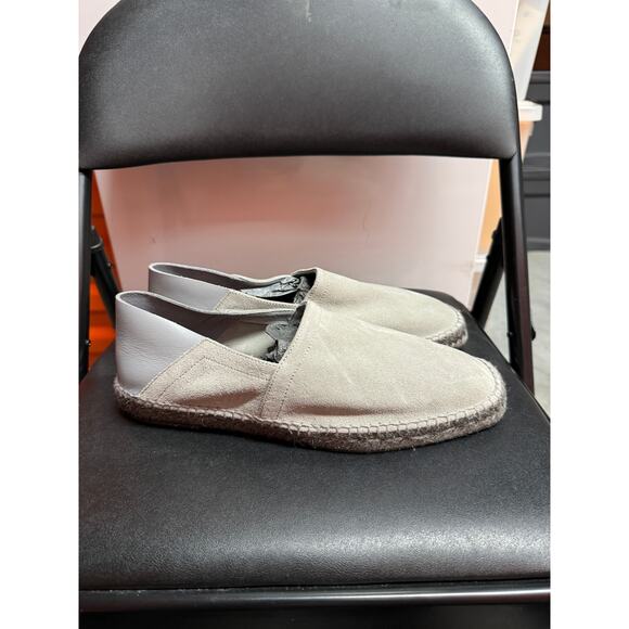 Tom Ford Mens Gray Suede Solid Round Toe Slip On Barnes Espadrilles Shoes Size 9 - Picture 6 of 11